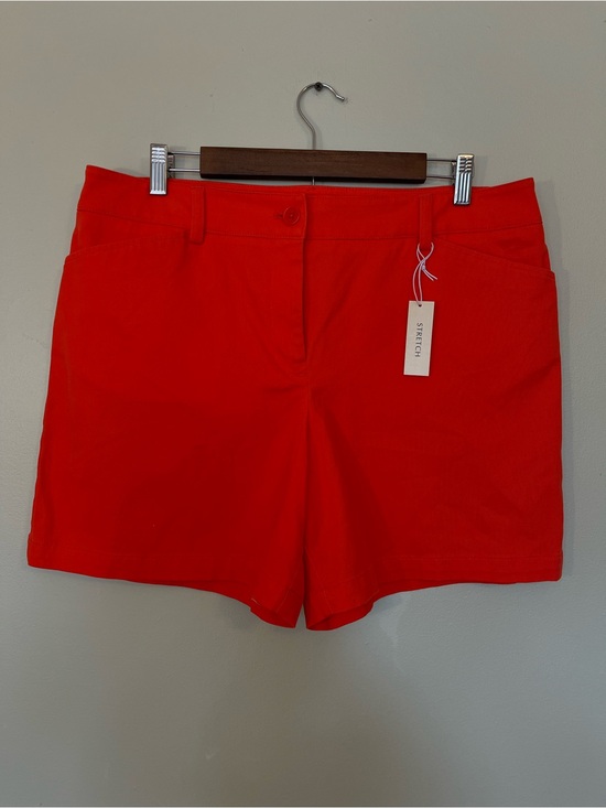 Jones New York Pants - Jones New York stretch mid-rise orange shorts